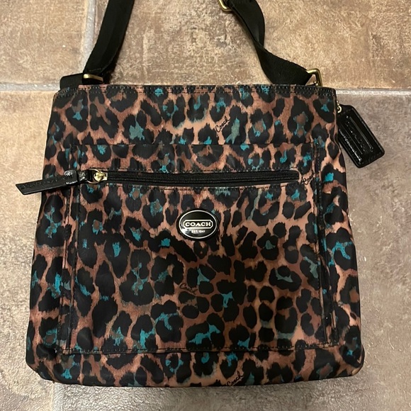 Coach nylon crossbody purse - Picture 1 of 5